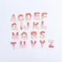 Factory Digital Toothbrush Embroidery Chenille Initial Patches Self Adhesive 26 Alphabets Patch Gradient Single Letter Patches