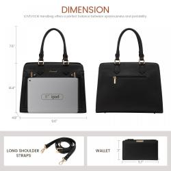 LOVEVOOK 2pcs New Style PU Leather Top Handle Tote Bag for ladies Purses and Handbags Custom Logo Tote Shoulder Bag for Women