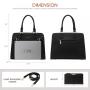 LOVEVOOK 2pcs New Style PU Leather Top Handle Tote Bag for ladies Purses and Handbags Custom Logo Tote Shoulder Bag for Women