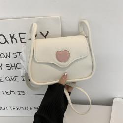 Caring Young Girl Bag 2022 Autumn Fashion Simple Crossbody Bag Fashion Texture One Shoulder Underarm Bag