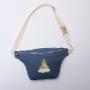 Factory Custom Crossbody Chest Bags Boys Girls Blue Jeans Waist Belt Bumbag Women Men's Bag Denim Chest Bag Fanny Pack