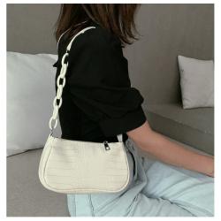 Korean 2021 New Alligator Underarm Bag Ins Single Shoulder Bag Female Pu Ladies handbags