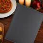 Custom Logo Hot Sale Business hotel menu clip PU leather 4-hole ring binder folder A4 size note book