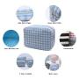 Fashion Girl Women Tweed Fabric Zipper Accessories Storage Organizer Makeup Toiletry Cosmetic Bags Black Custom Stand Up Pouch