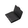 Wholesale leather trifold wallet rfid blocking slim card holder wallet with zipper coim purse