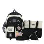 KBW304 2023 Wholesale New Shoulder Bags Junior High School Students School Bags Large Capacity Five Sets of Casual Backpack