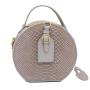 2024 Custom Snake Genuine Leather Round Hand Bag For Retro Women Handbag