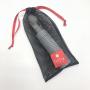Custom Logo Printing Black White Nylon Mesh Gift Packaging  Bag Luxury Drawstring Mesh Pouch For Shoe