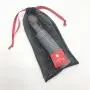 Custom Logo Printing Black White Nylon Mesh Gift Packaging  Bag Luxury Drawstring Mesh Pouch For Shoe