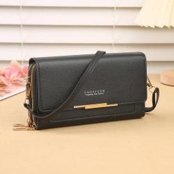 2024 new ladies wallet multifunctional women's shoulder bag long wallets clutch purse coin factory wholesale mobile phone bags