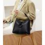 2024 Retro Women's Handbag New Fashion Single Shoulder Crossbody Bag  European-American Style  Large Ladies Bag With Round Ring