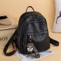 KBW701 Korean PU Leather Shoulder Bag Casual Fashion College Wind Travel Student Mommy Bag Women Backpack Without Pendant