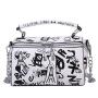 Retro women's bags 2023 summer fashion crocodile small round bag shoulder messenger handbags
