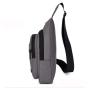 Wholesale Custom Fashion Travel Earphone Hole Anti-Theft Crossbody Bag OEM Logo Sports Chest Bag For Men