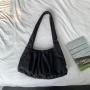 New product Fashion pleat design shoulder bags for women luxury handbags for women large capacity soft Nylon bag