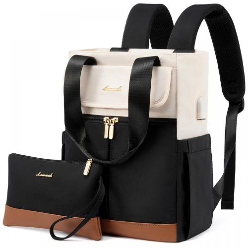 LOVEVOOK 2pcs/set New Fashion High Quality School Daypack Waterproof Outdoor Travel Backpack with USB women's laptop backpack