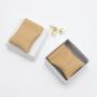 Custom Emboss Logo Closing Magnet Leather Flap Jewelry Ring Earring Storage Packaging Bag Luxury Leather Jewelry Pouch