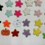 Custom Letter Pattern Patches Christmas Chenille Patches Heart Smile Flight Lightening Palm Tree Rainbow Self-adhesive Stickers