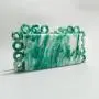 New Fashion Circle Ladies Clutches Wedding Hand Bag Bridal Handbag Metal Chain Ring Designer Acrylic Clutch Evening Bags