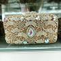 High Quality Luxury Metal Mesh Purse Crystal Bling Purses Rhinestone Handbags Evening Bag