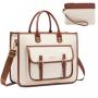 LOVEVOOK Large capacity shoulder Messenger Bag for Business Work office school women 15.6 in Lightweight Canvas Laptop Tote Bags