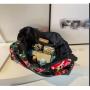 HR761 Fashion Flowers Carrying Short Distance Travel Bag Nylon Business Trip Reinforced Hand Luggage Bag Unisex Leisure Bag