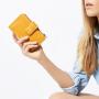 Women Wallet Purses Zipper Genuine Vegetable Tanned Leather Ladies With Card Holder Wallet