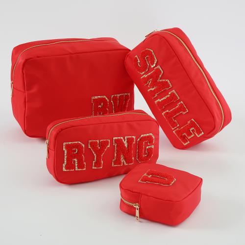 Keymay 18  Colors Low MOQ RTS Portable Waterproof Nylon Cosmetic Travel Bag Cases