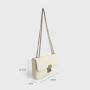 2024 Custom Pu Vegan Leather Women Chain Shoulder Bag Handbag Handles Luxury Leather Shoulder Crossbody For Ladies