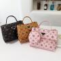 Printed Small Square Bags Women Handbags 2024 Ladies Crossbody Bag Women's Fashion Versatile Shoulder Bag Two Piece Set