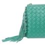 2024 Custom Handmade Woven Leather Crossbody Bag For Women Luxury With Tassel Shoulder Strap