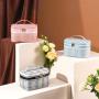 Waterproof Laser PU Polyester Wash Toiletry Bag Wholesale Customized Travel Make Up Cosmetic Bag with Zipper Travel-Friendly