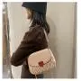New Fashion Ladies Designer Handbag One Shoulder Underarm Small Bag Pleated Chain Cover Crossbody Bag Custom Pure Color Opp Bag