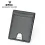 NEW Carbon Fiber Pattern Men's Leather Wallets RFID Blocking Card Bag Vintage Black Credit Card Holder Money Cash Clip