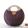 ALS004 New Fashion Shell Handbag Rattan Woven Bag For Summer Shoulder Bags For Women Lovely Rattan Woven Ladies Bags