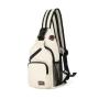 Women's Fashionable Oxford Cloth Chest Bag with Headphone Hole Zipper Closure Low MOQ Outdoor Wear Proof for Summer Spring