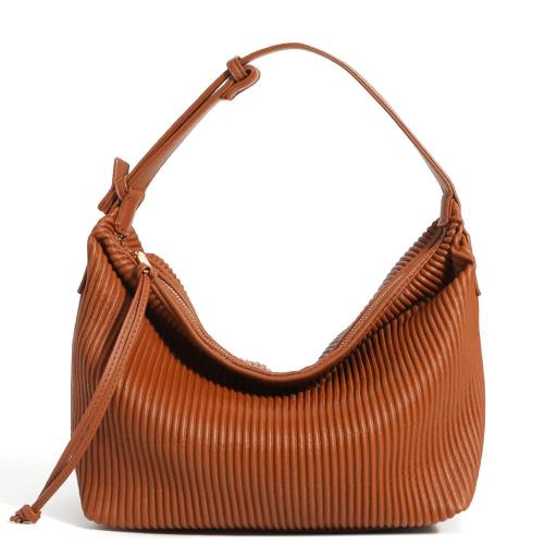 2024 New arrival top quality  fashion design Wrinkle Hobo Hand Bags For Women Shopping Embroidery Purses