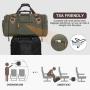 LOVEVOOK Custom Design Canvas overnight bags Large Expandable weekender Travel Bag 7pcs men Duffel Bag With Shoes Compartment