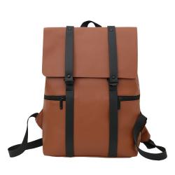 SC068 New Men's Business Shoulder Bag Printed Logo Large-capacity Pu Laptop Bag Student Schoolbag