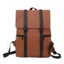 SC068 New Men's Business Shoulder Bag Printed Logo Large-capacity Pu Laptop Bag Student Schoolbag
