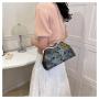ZR586 Woman Oxford Cloth China Style Bag Daily Life Girl Chain Square Single Shoulder Crossbody Bag Girl Flower Party Dinner Bag