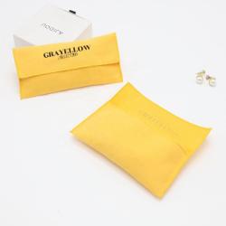 Cotton Twill Envelope Cosmetic Gift Jewelry Packaging Luxury Dust Bag Drawstring Small Cotton Jewelry Envelope Pouch