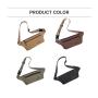 HR023 Newest Fashion Travel Waist Bag Buckle Woven Canvas Zipper Crossbody Bag Outdoor Climbing Waterproof Headset Storage Bag