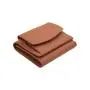 Genuine Leather Small Wallets RFID Blocking Card Holder Ladies Mini Trifold Purse with Coin Pocket