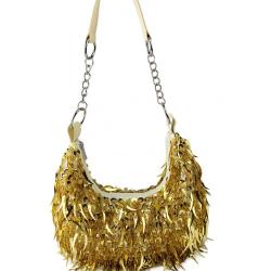 New Chain Sequin Shoulder Bag Gift Tassel Crossbody Bag Sling Bags Handbag Wedding Sequin Tassel Fashion Women's Handbag 2024