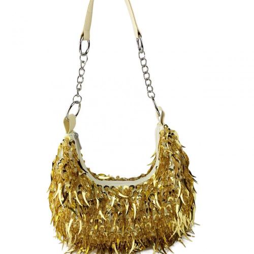 New Chain Sequin Shoulder Bag Gift Tassel Crossbody Bag Sling Bags Handbag Wedding Sequin Tassel Fashion Women's Handbag 2024