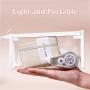 Gelory Waterproof Transparent Pencil Case PVC Clear Zipper Travel Cosmetic Bag Multi-Purpose School Pen Pencil Pouch