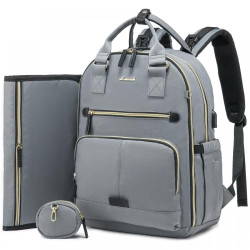 LOVEVOOK Manufacturer Custom Logo fashion Portable Nappy Mommy Bag travel women Diaper Bag Baby Backpack with Pacifier case
