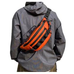 ZWY165 Men Women Outdoor Sports Fishing Multi-Pocket Crossbody Bag Oxford Wearable Fashion Running Chest Bag New Shoulder Bag