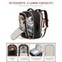 LOVEVOOK Carryon Flight Approved Travel Backpack with 17inch Laptop Compartment Large Weekender Backpack with 3 Packing Cubes